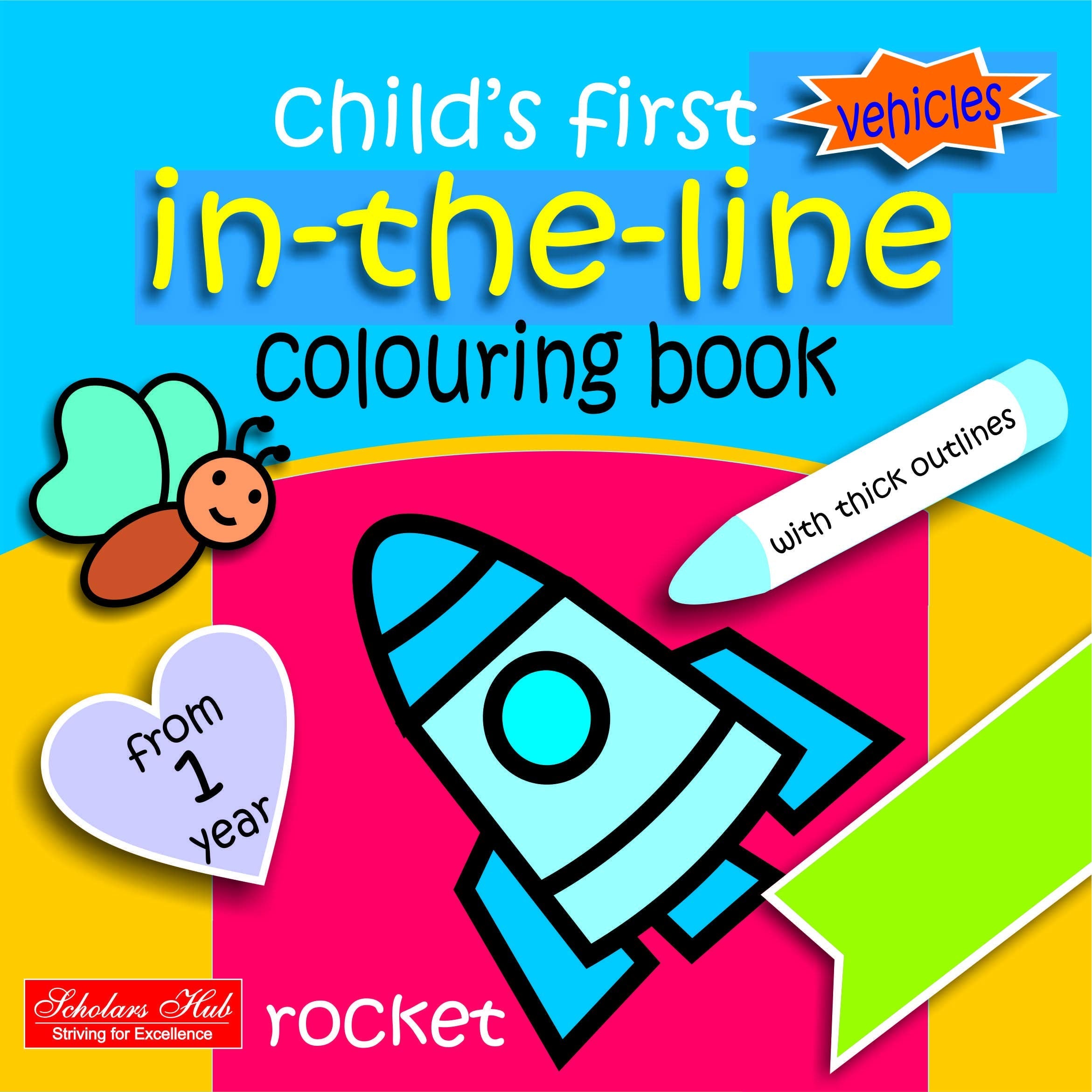 In The Line Colouring Book-Transport. | Grocsy