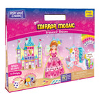 Imagimake Mirror Mosaic Princess & Unicorn Kids Art Set | DIY Craft Kit | Foil Stickers for Kids | Birthday Gift for Girls and Boys Ages 3,4,5,6,7,8 | 3 Year Old Girl Gifts | Grocsy