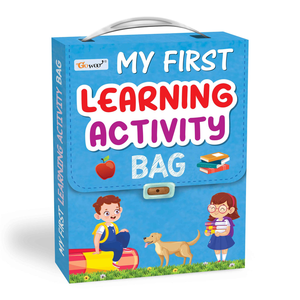 My First Learning Activity Bag : Educational Activity Books, Activity Bag For Early Learners, Kid'S Activity Bag Set-Ages 3-12, Mazes, Small Letters, Capital Letter And More | Activity Books | Grocsy