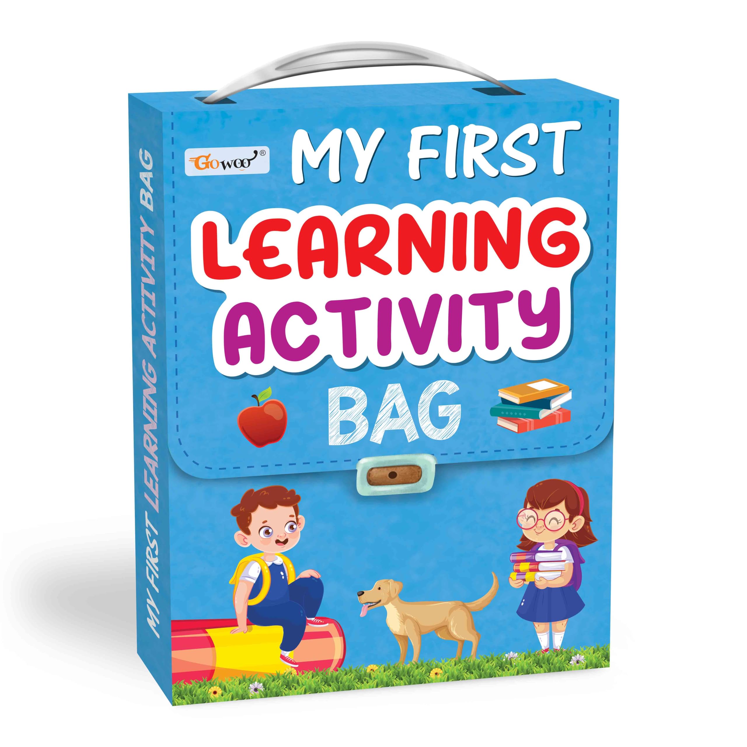 My First Learning Activity Bag : Educational Activity Books, Activity Bag For Early Learners, Kid'S Activity Bag Set-Ages 3-12, Mazes, Small Letters, Capital Letter And More | Activity Books | Grocsy