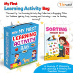 My First Learning Activity Bag : Educational Activity Books, Activity Bag For Early Learners, Kid'S Activity Bag Set-Ages 3-12, Mazes, Small Letters, Capital Letter And More | Activity Books | Grocsy