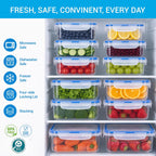 Lock & Lock Airtight Fridge Containers With Lid 2.6 Liters, Leak Proof | Grocsy