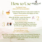 Kokila Indigo Powder 100% Naturals & Organic Hair Coloring, Protects Hair From Damage | Grocsy