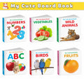 Pocket Board Book Set Of Abc, Numbers, Fruits, Vegetables, Wild Animals, Birds - Kids Educational Board Book, Preschool Learning Books, Preschool Kids Books Children | Books | Grocsy