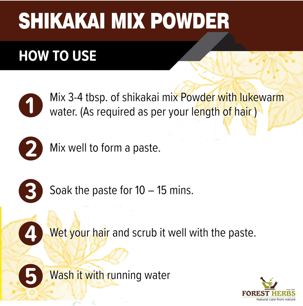 Forest Herbs Shikakai Mix Hair Care Powder | Grocsy