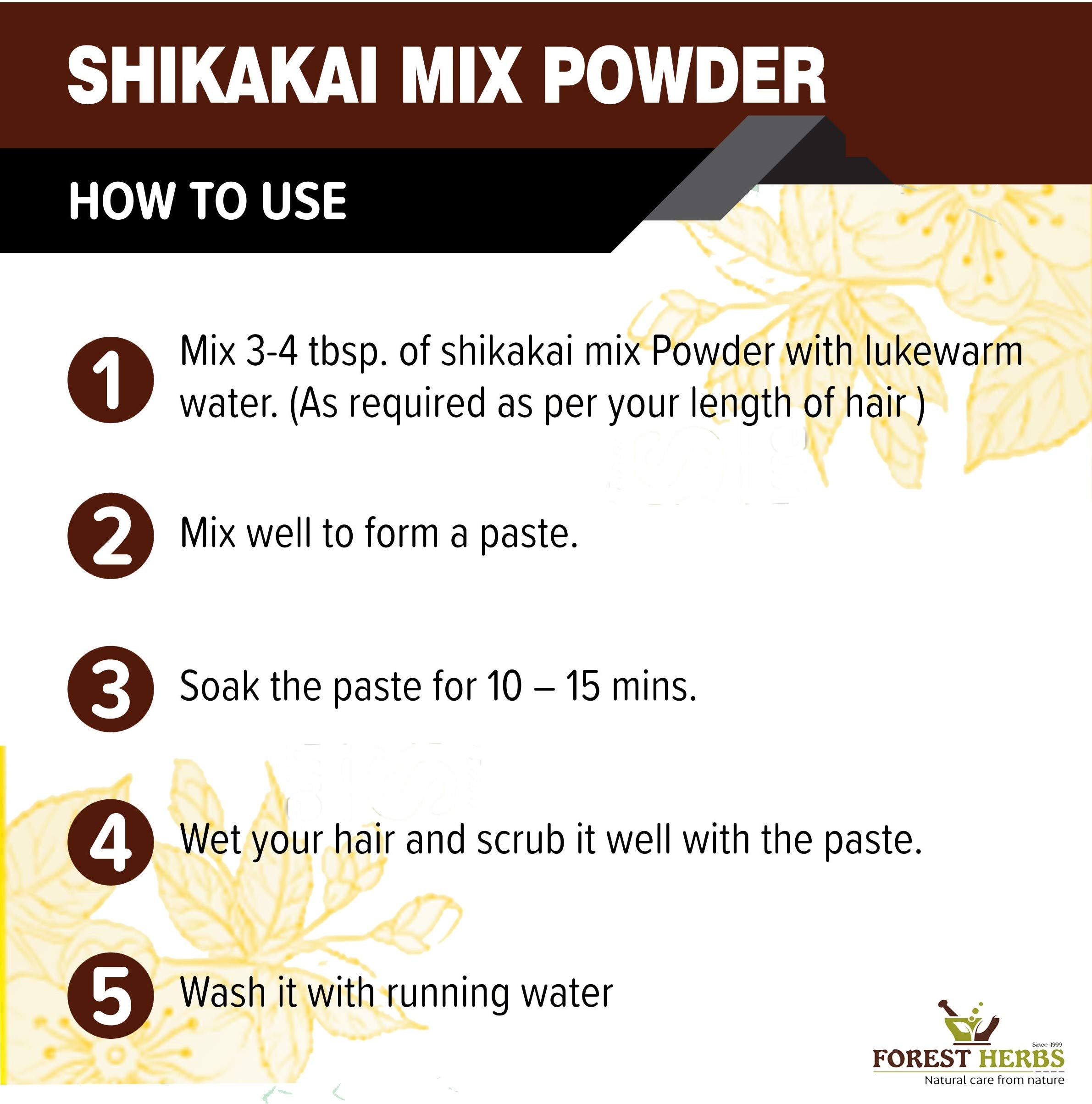 Forest Herbs Shikakai Mix Hair Care Powder | Grocsy