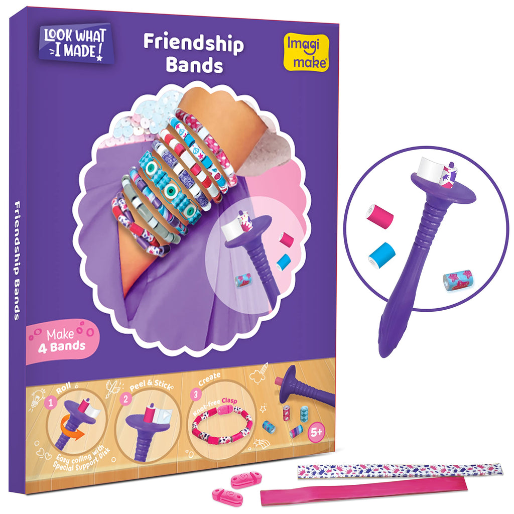 Imagimake Craft Kit - Arts and Crafts for Kids Ages 5+ - Air Dry Clay, Paper Quilling, Stamp Art - 3-in-1 Arts and Crafts Kit - Gifts for 5, 6, 7, 8 Year Olds | Grocsy