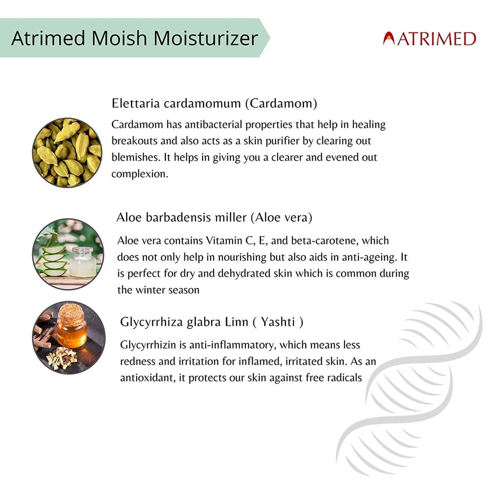 Atrimed Ayurvedic Moish Herbal Moisturizer | Grocsy