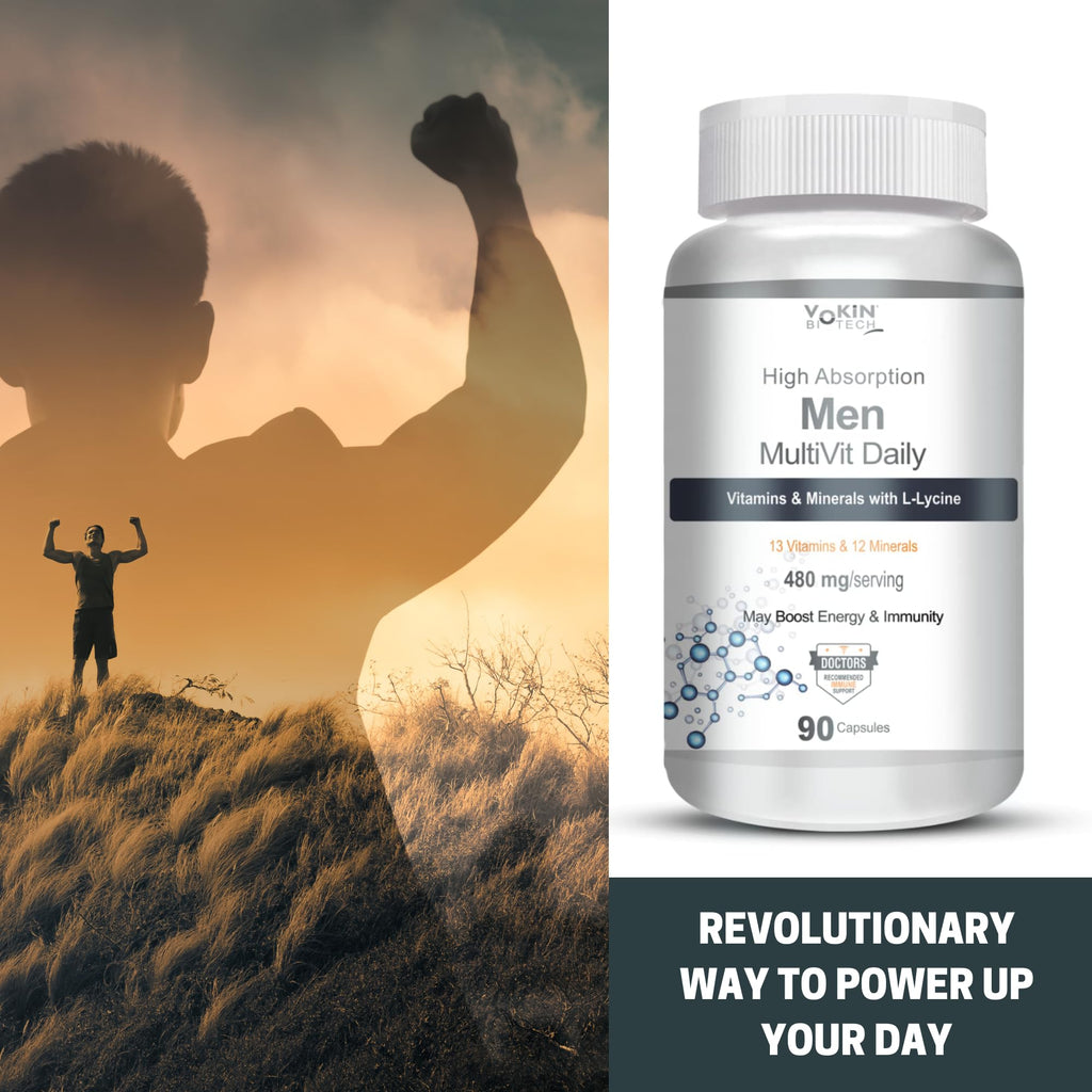 Vokin biotech Women - Multi-Vit Daily - 13 Vitamins & 10 Minerals -Support Boost Energy & Vitality- 767mg Capsules | Grocsy