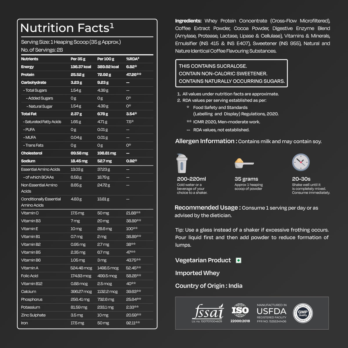 Nutrabay Gold Whey Protein Concentrate - Cold Coffee | Grocsy