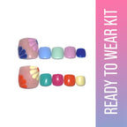 SOEZI Bold And Bright Reusable Press On Nails - Ready To Wear Kit | Grocsy