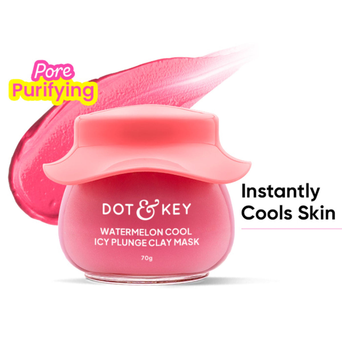 Dot & Key Watermelon Cool Icy Plunge Clay Mask | Grocsy