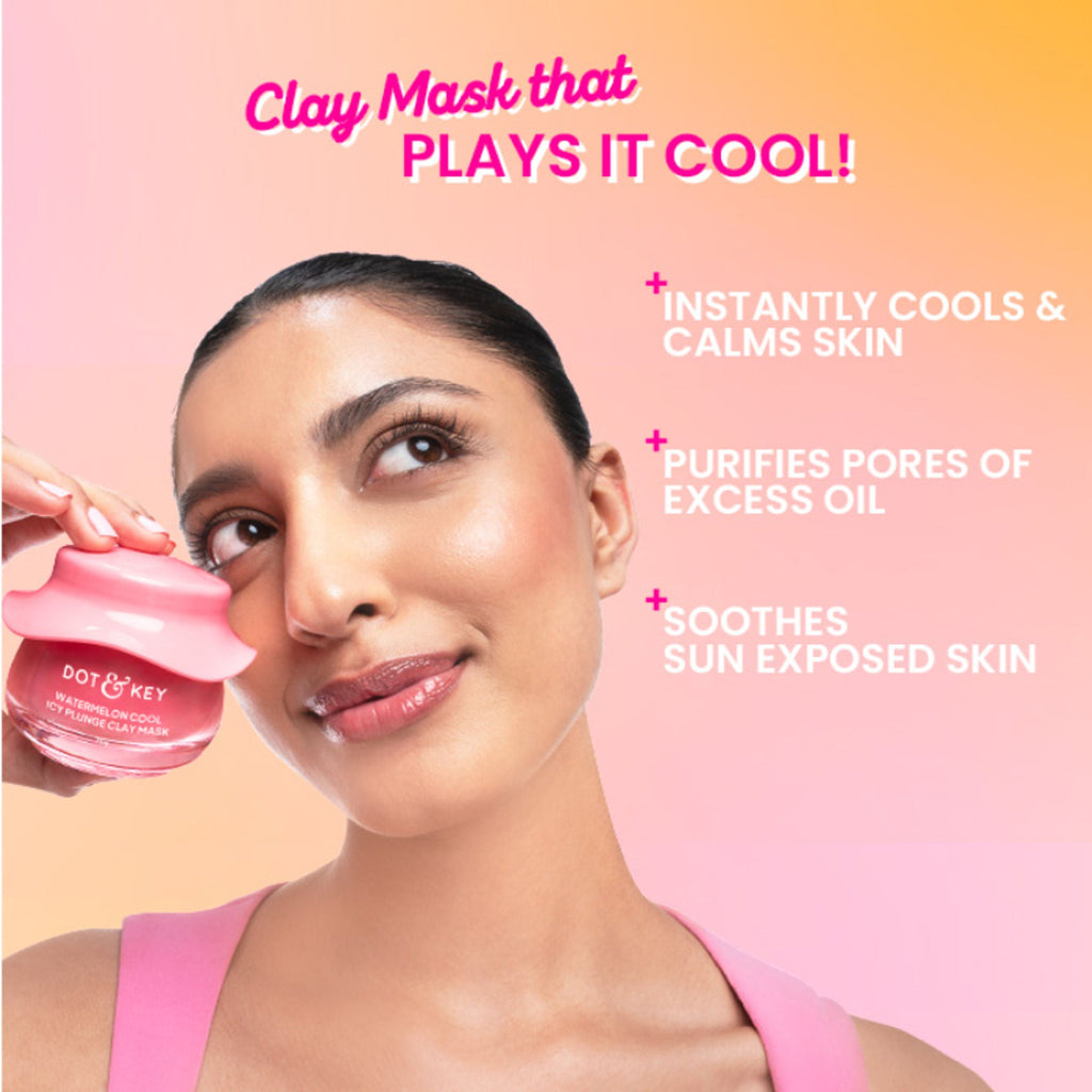 Dot & Key Watermelon Cool Icy Plunge Clay Mask | Grocsy