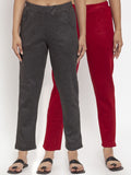 TAG 7 Women Pack of 2 Solid Leggings | Grocsy