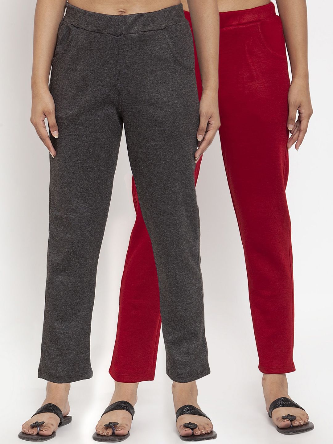 TAG 7 Women Pack of 2 Solid Leggings | Grocsy