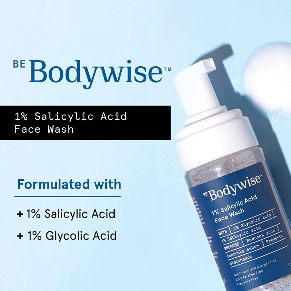BeBodywise 1% Salicylic Acid Face Wash | Grocsy