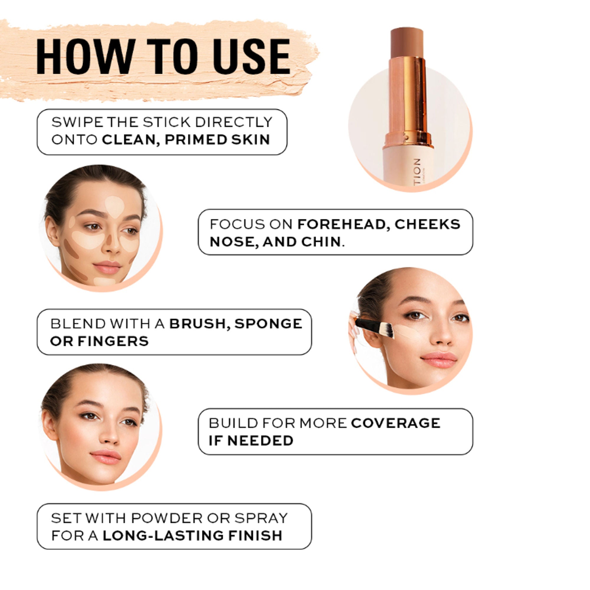 Makeup Revolution Fast Base Stick Foundation - F9 | Grocsy