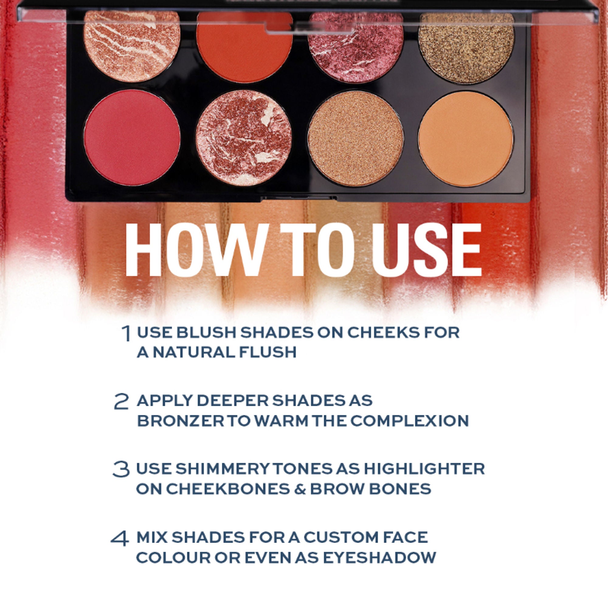 Makeup Revolution Ultra Blush Palette Golden Soul | Grocsy