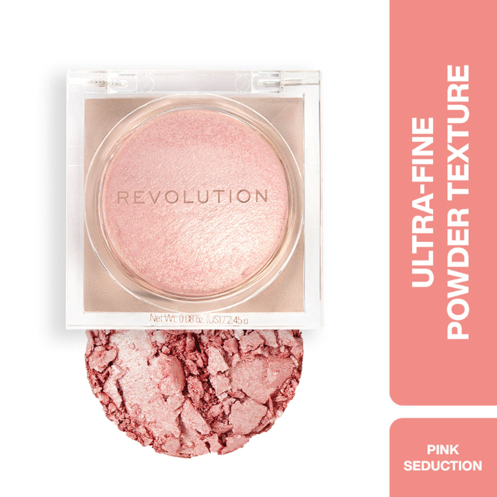 Makeup Revolution Beam Bright Highlighter - Pink Seduction | Grocsy