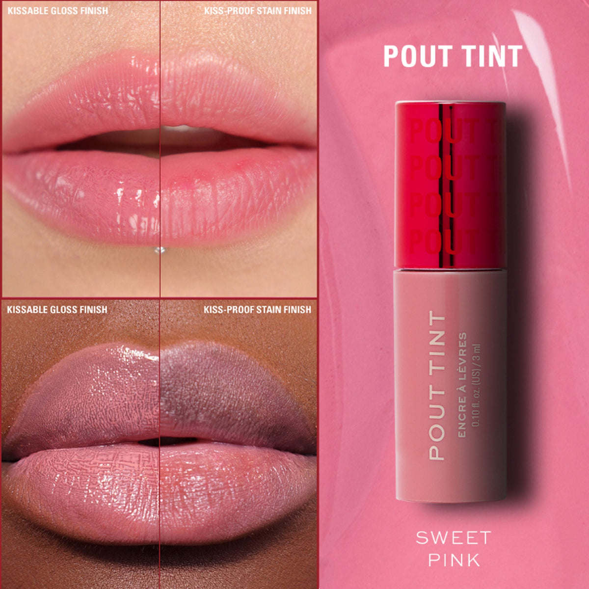 Makeup Revolution Pout Tint - Sweet Pink | Grocsy