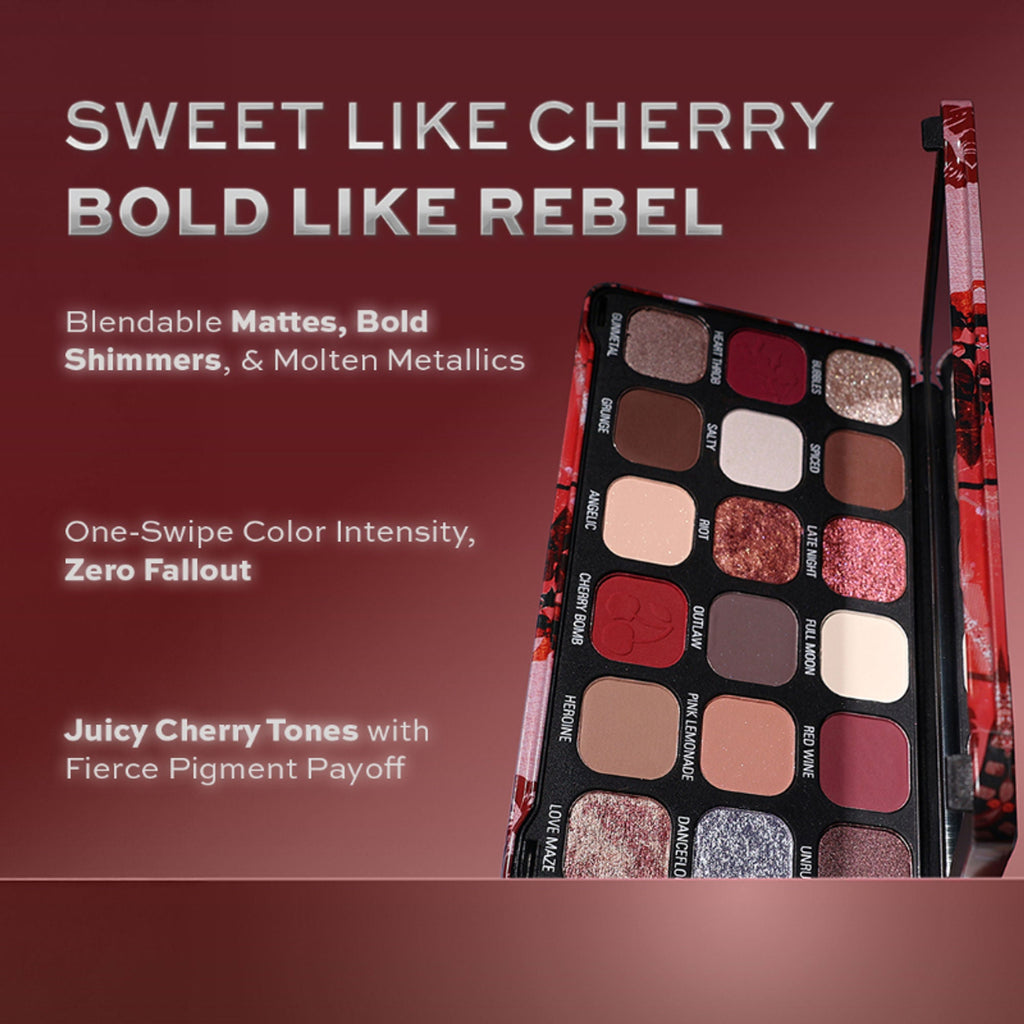 Makeup Revolution Forever Flawless Palette - Cherry Rebel Red | Grocsy