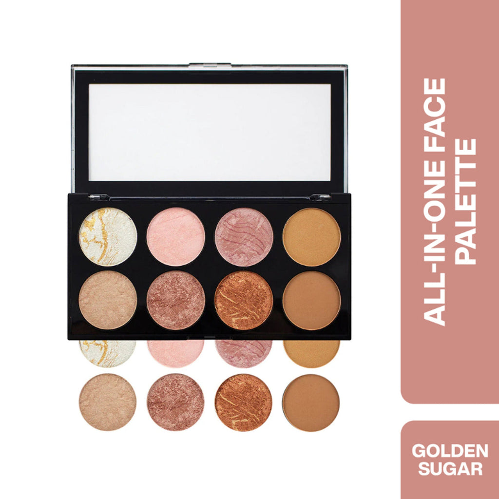 Makeup Revolution Ultra Blush and Contour Palette - Golden Sugar | Grocsy