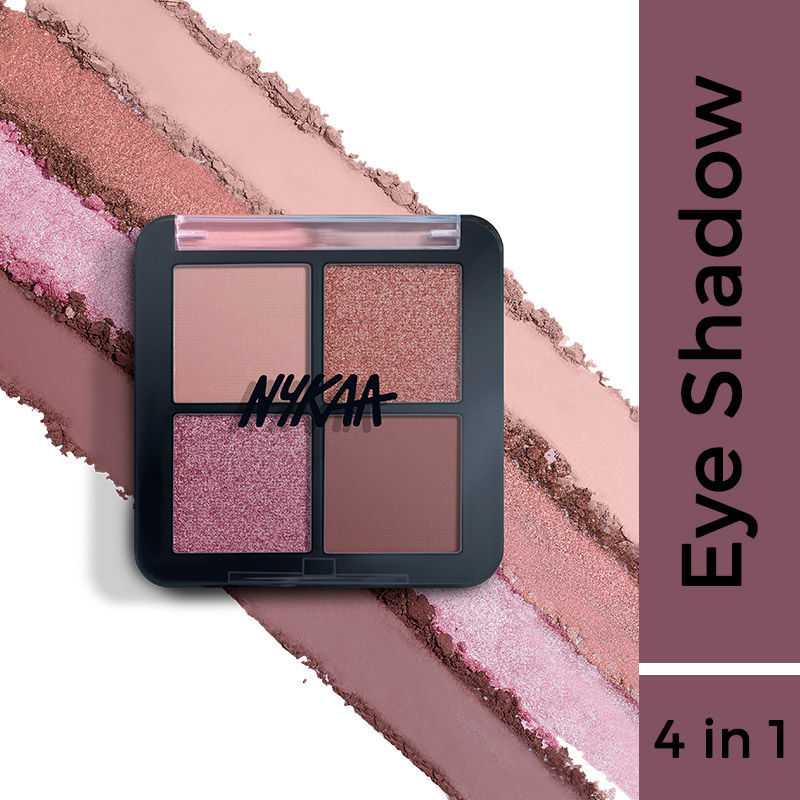Nykaa Cosmetics Eyes On Me! 4 In 1 Quad Eyeshadow Palette | Grocsy