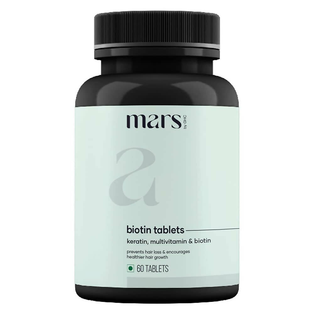 Mars By GHC Hair Biotin Tablets with Keratin, Amino Acids, Grape Seed | Grocsy