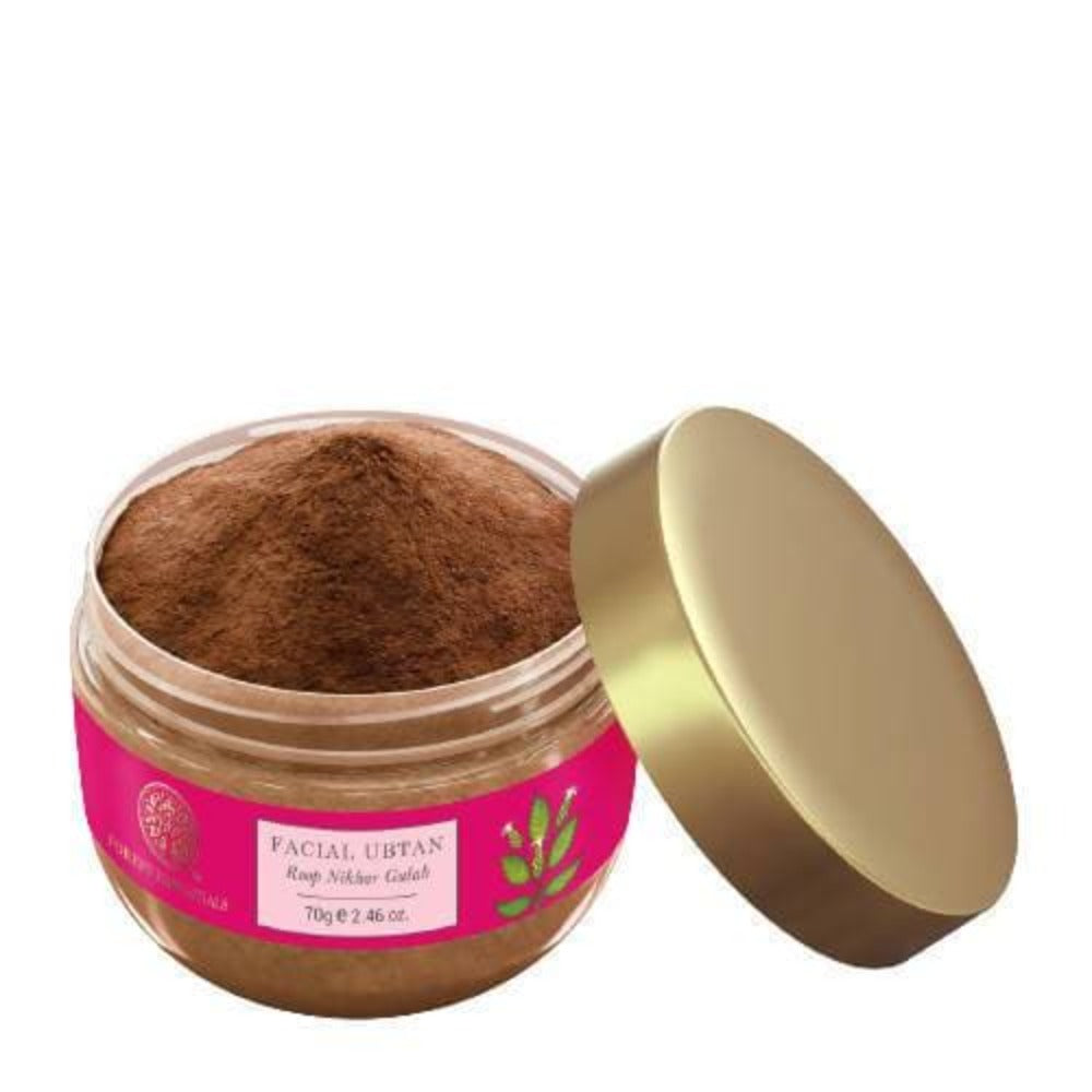 Forest Essentials Facial Ubtan Roop Nikhar & Gulab | Grocsy