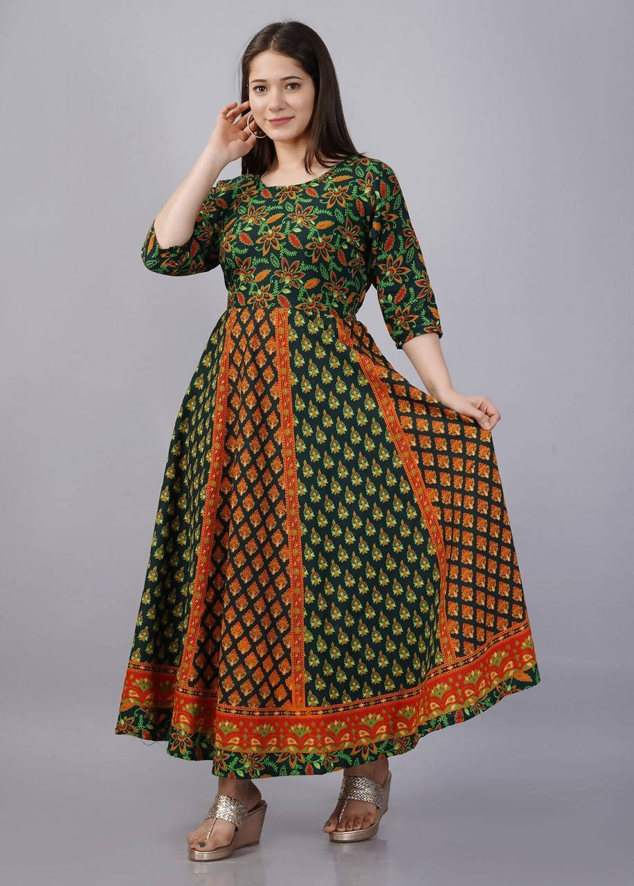 Vamika Multicolor Cotton Printed Party/Casual Wear Kurti (GAM20K) | Grocsy