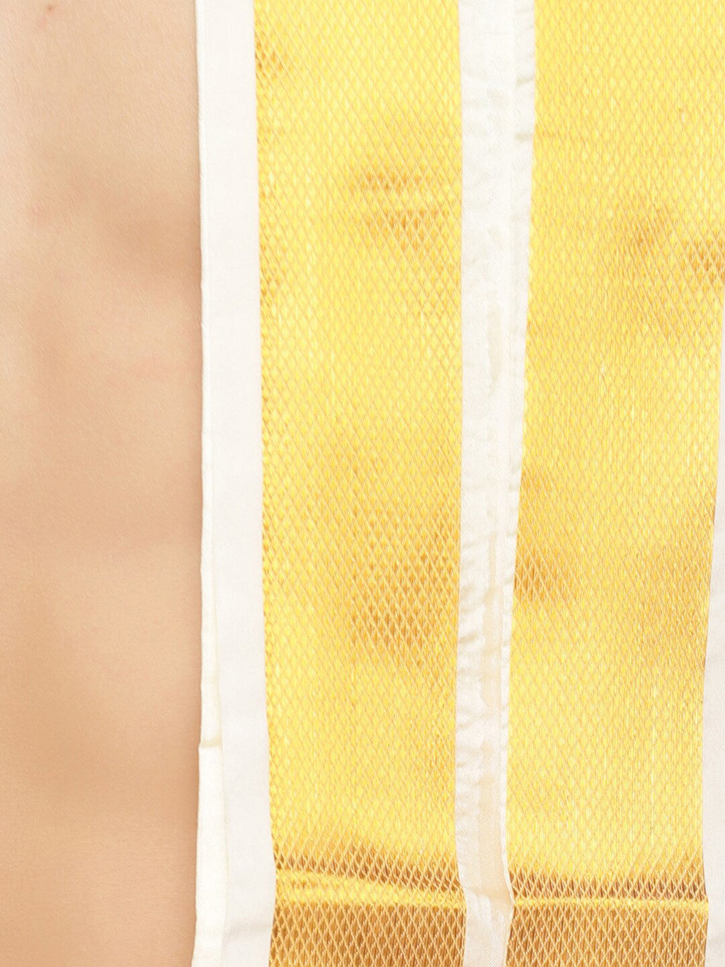 Sethukrishna Cream-Coloured Solid Dhoti For Men | Grocsy