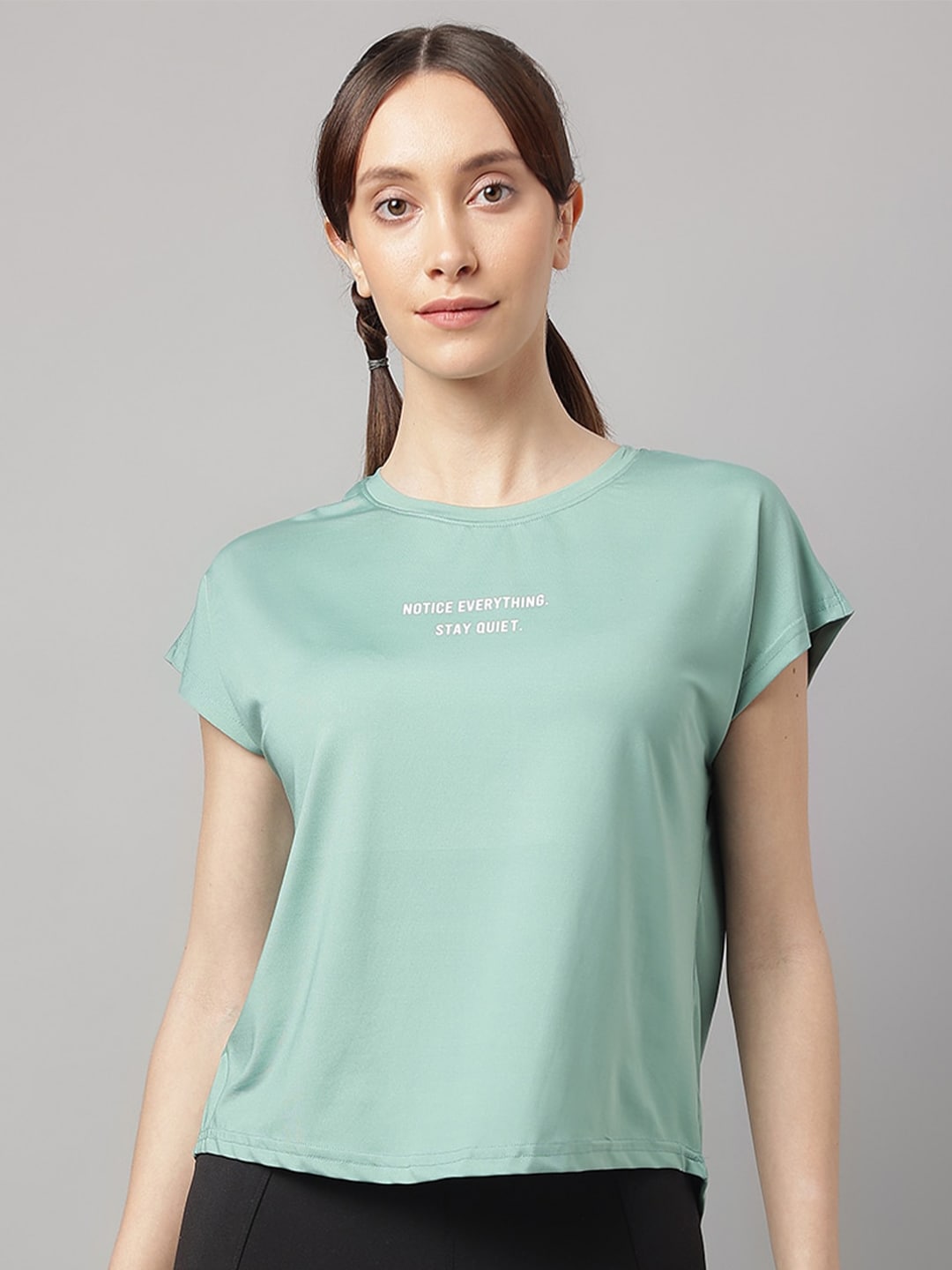 MKH Typography Printed Relaxed Fit Dri-FIT T-shirt | Grocsy