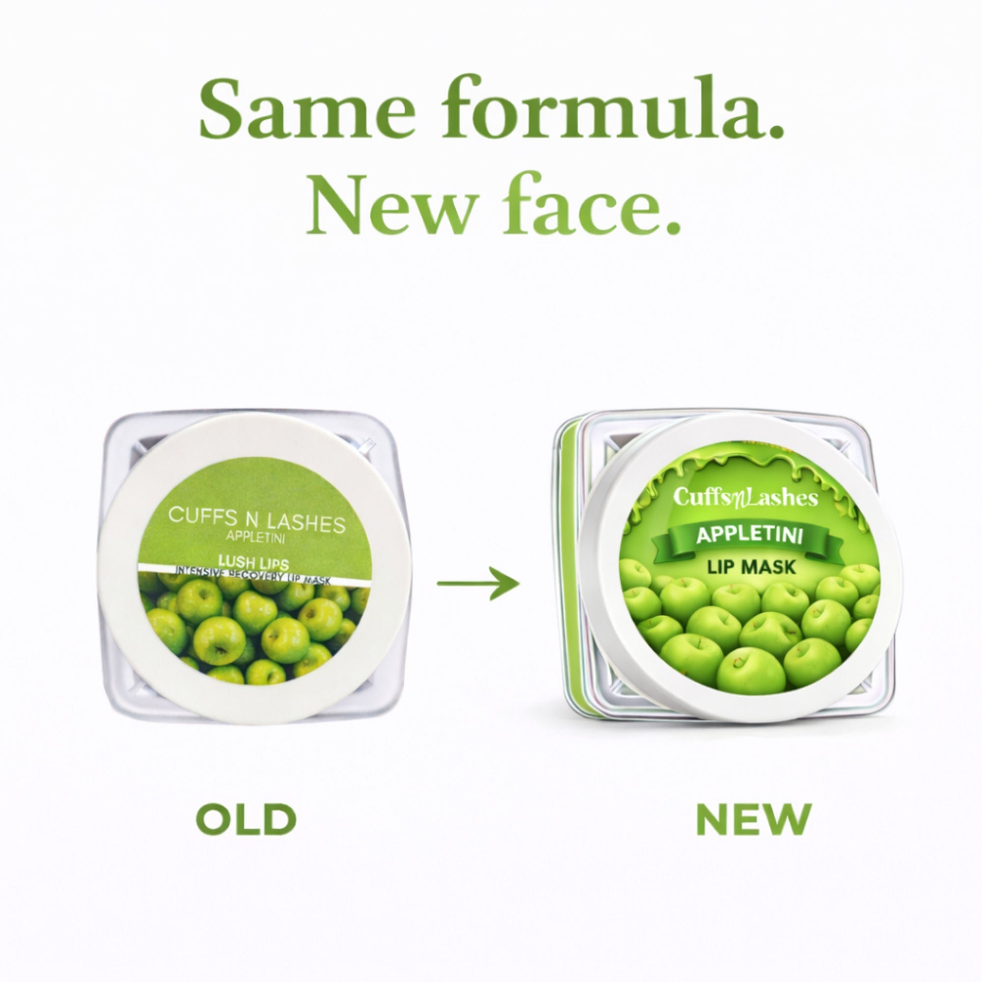 CUFFS N LASHES Lush Lips Intensive Recovery Lip Mask - Apple Tini | Grocsy