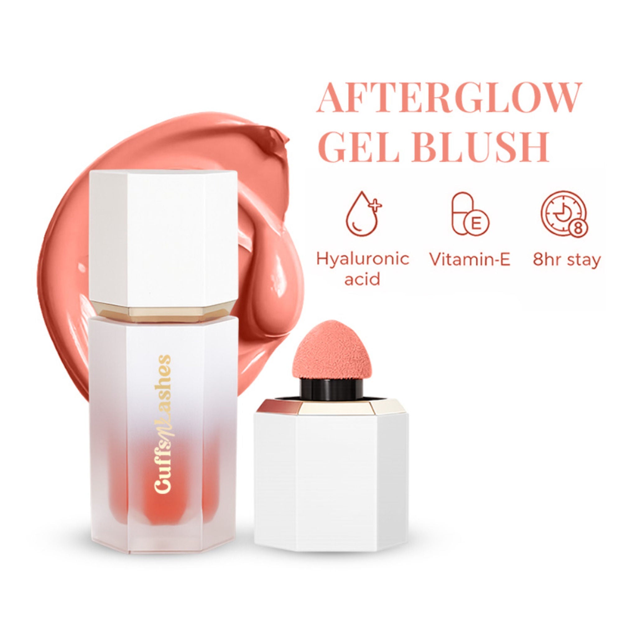 CUFFS N LASHES After Glow Liquid Blush - 01 Peaches | Grocsy