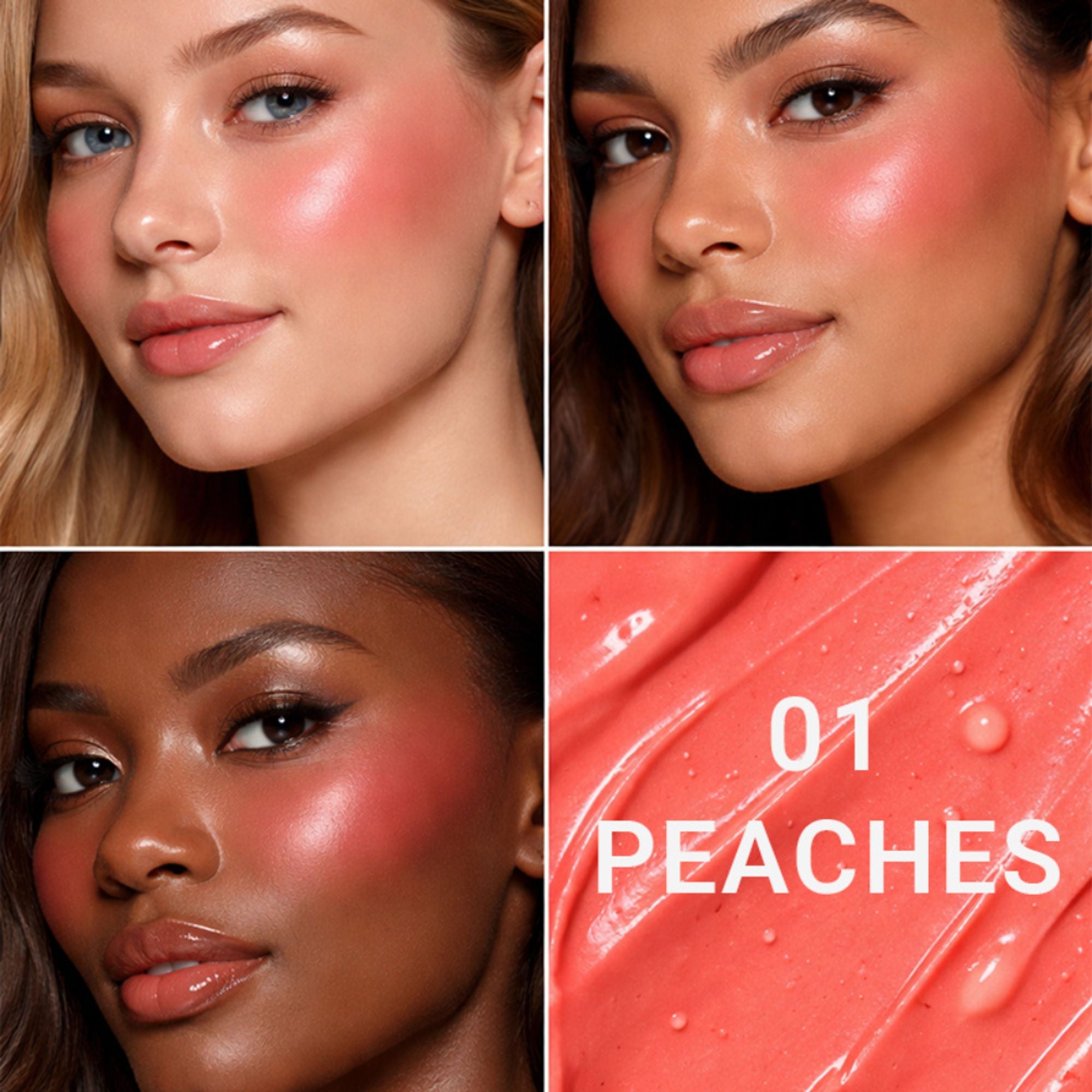 CUFFS N LASHES After Glow Liquid Blush - 01 Peaches | Grocsy