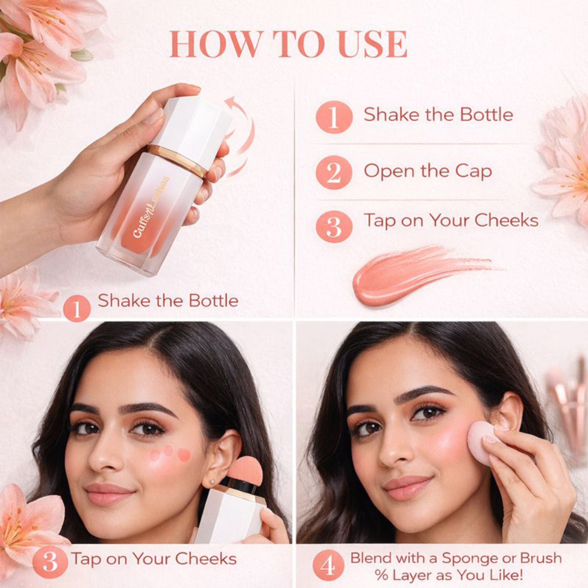 CUFFS N LASHES After Glow Liquid Blush - 05 Rosewood | Grocsy