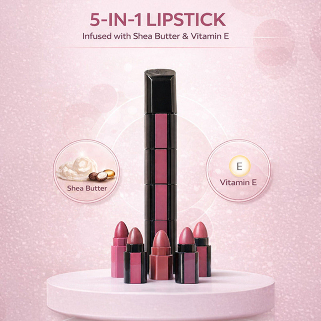 CUFFS N LASHES Penta 5 In 1 Matte Lipstick - 02 Nude | Grocsy