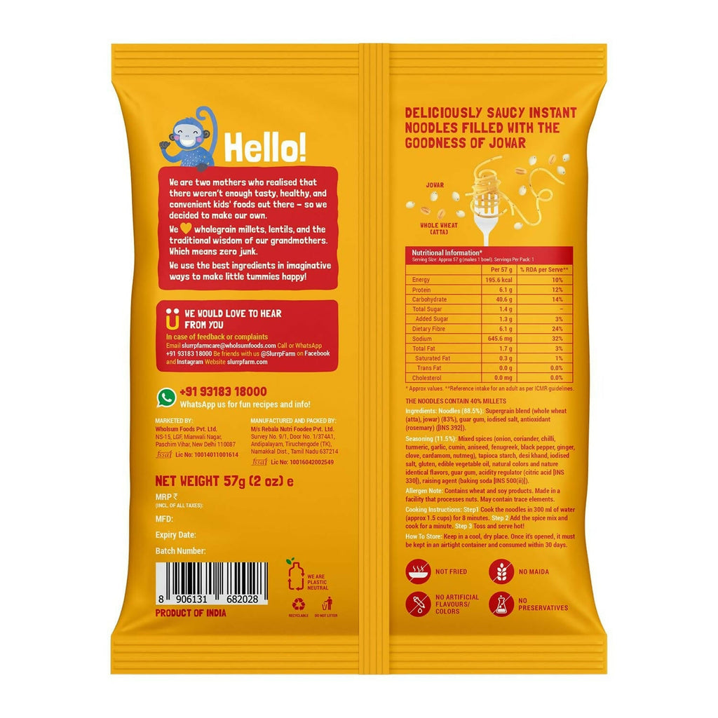 Slurrp Farm No Maida Instant Millet Noodles Combo | Grocsy