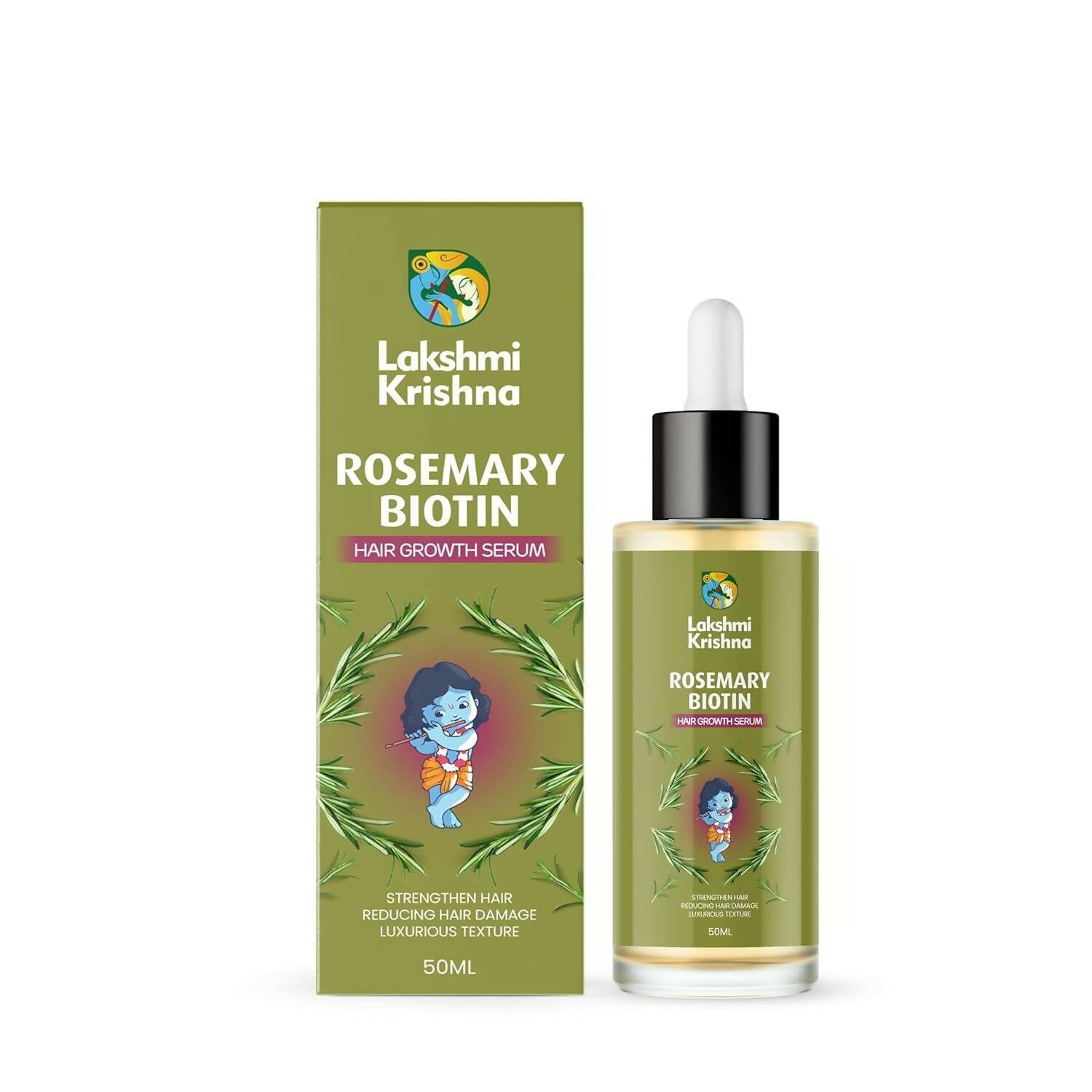 Lakshmi Krishna Naturals Rosemary Biotin Hair Growth Serum | Grocsy