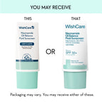 WishCare Niacinamide Oil Balance Fluid Face Sunscreen for Oily Skin with SPF50 PA++++ In-Vivo Tested | Grocsy