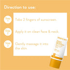 WishCare Vitamin C Pure Glow Brightening Face Sunscreen for Dry Skin with SPF50 PA++++In-Vivo Tested | Grocsy