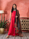 InWeave Red Strappy Kurta Set Black Patola Dupatta | Grocsy