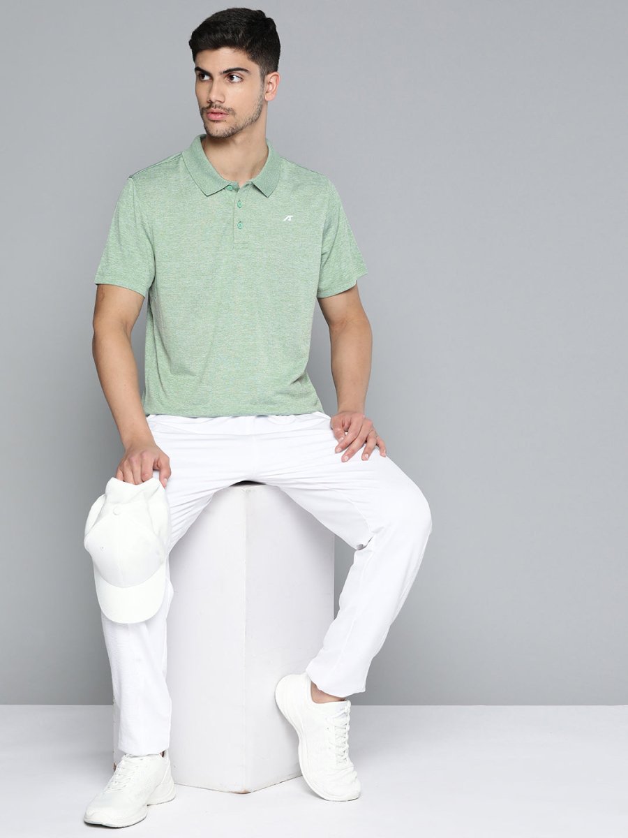 Alcis Men Polo Collar Anti Static Slim Fit Sports T-shirt | Grocsy