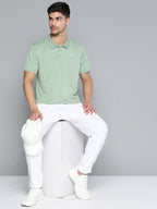 Alcis Men Polo Collar Anti Static Slim Fit Sports T-shirt | Grocsy