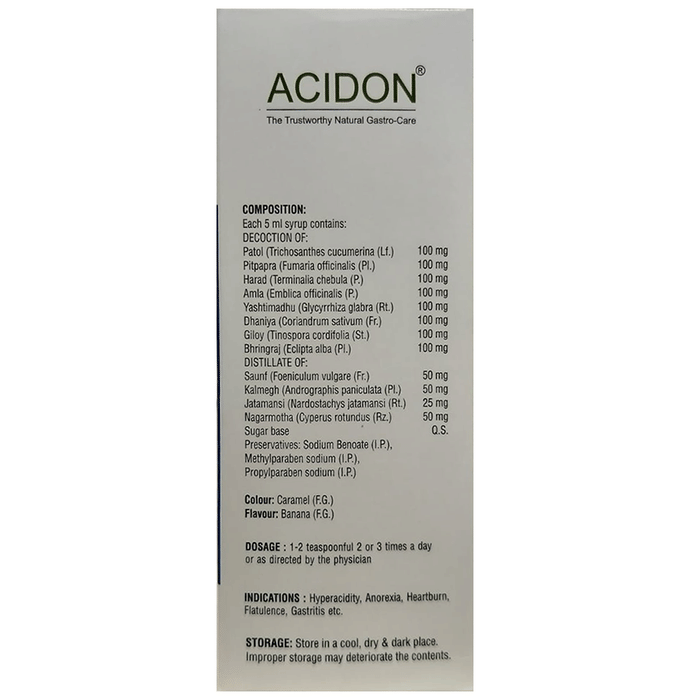 SDH Naturals Acidon Syrup | Grocsy
