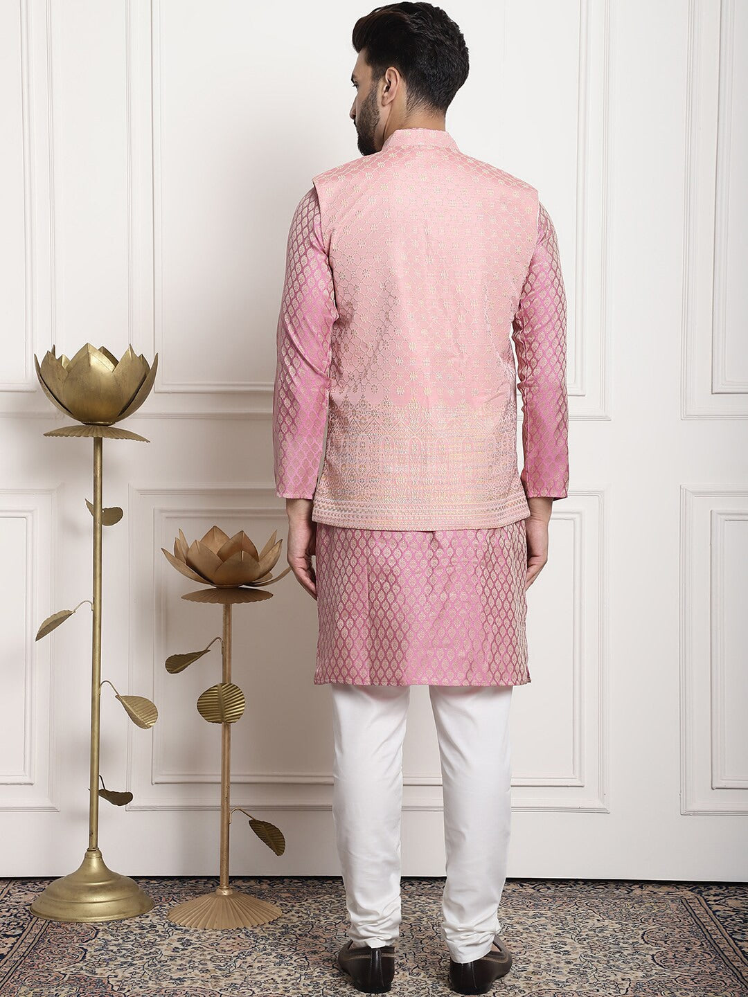 Sojanya Ethnic Motifs Woven Design Kurta With Churidar | Grocsy