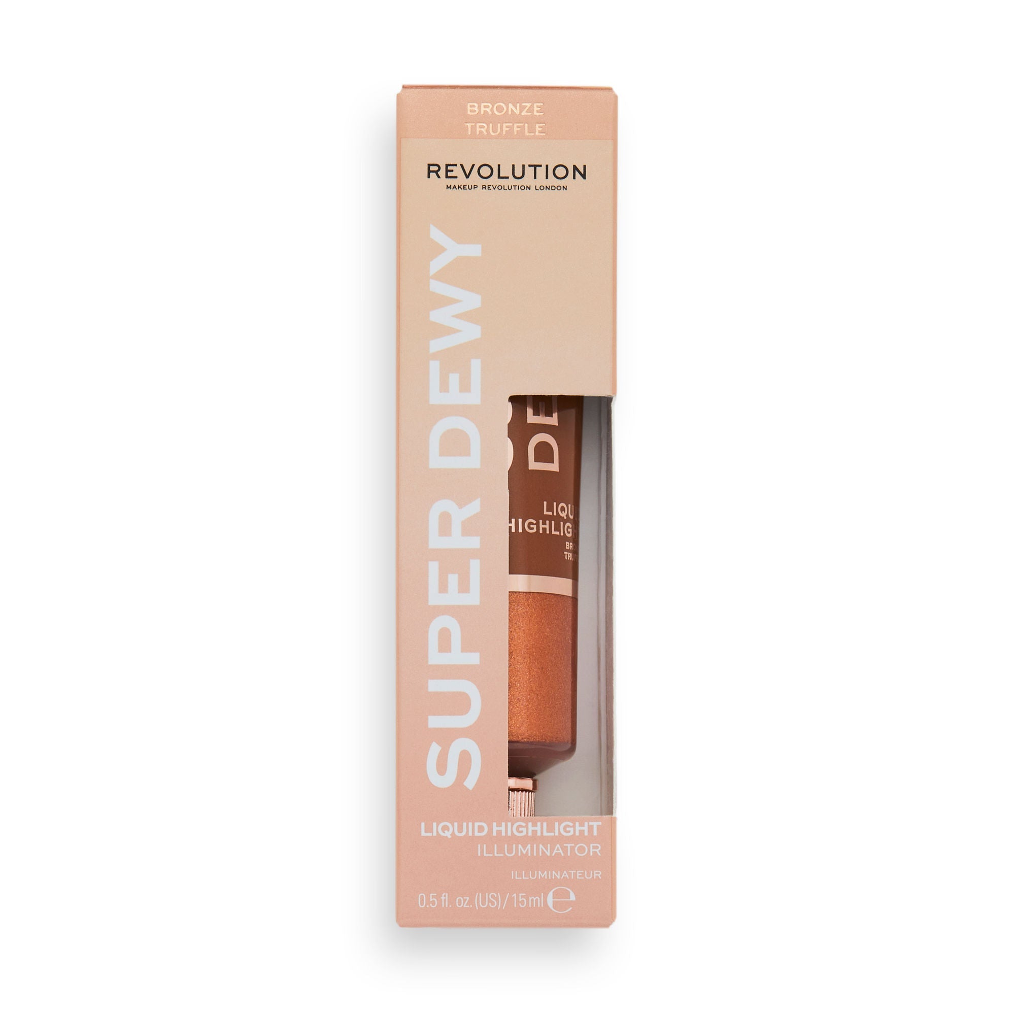 Makeup Revolution Superdewy Liquid Highlighter - Bronze Truffle | Grocsy