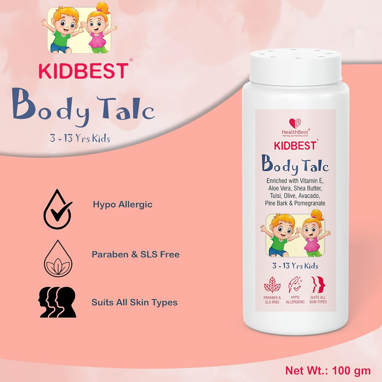 HealthBest Kids Best Body Powder | Grocsy
