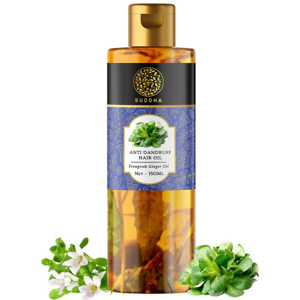 Buddha Natural Anti Dandruff Hair Oil Controls Dandruff And Revitalizes Hair | Grocsy