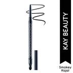 Kay Beauty By Katrina Kaif Waterproof Smokey Kajal with Smudger - Raven Hue | Grocsy